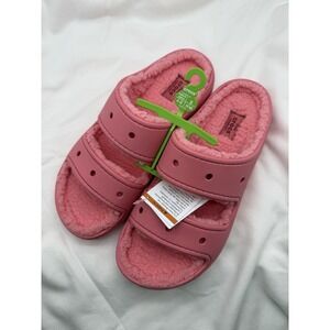 CROCS Classic Cozzzy Sandal Hot Blush Men's 8 Women's 10 NWT 207446-6XF Unisex